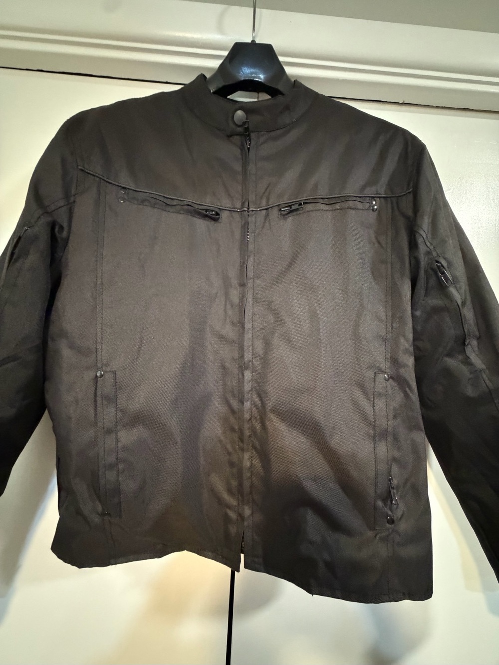 Vance Leathers Men’s Black Textile Motorcycle Riding Jacket Biker